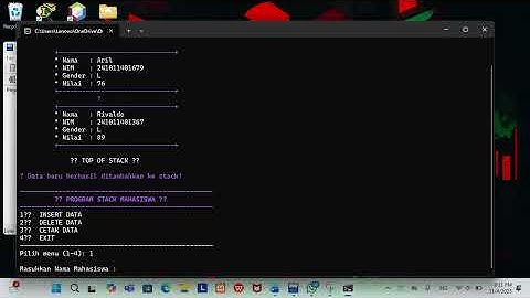 Tugas Struktur Data Animasi Stack menggunakan Linked List