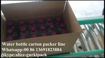water bottle case packer line, drop type case packing line