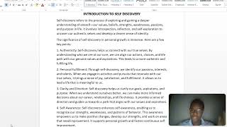 Introduction to Self Discovery