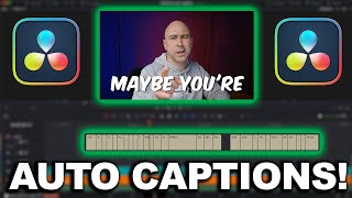 AUTO Generated CAPTIONS & TRANSCRIPTION ? Studio ? in DaVinci Resolve 18.5 | You Asked and GOT IT