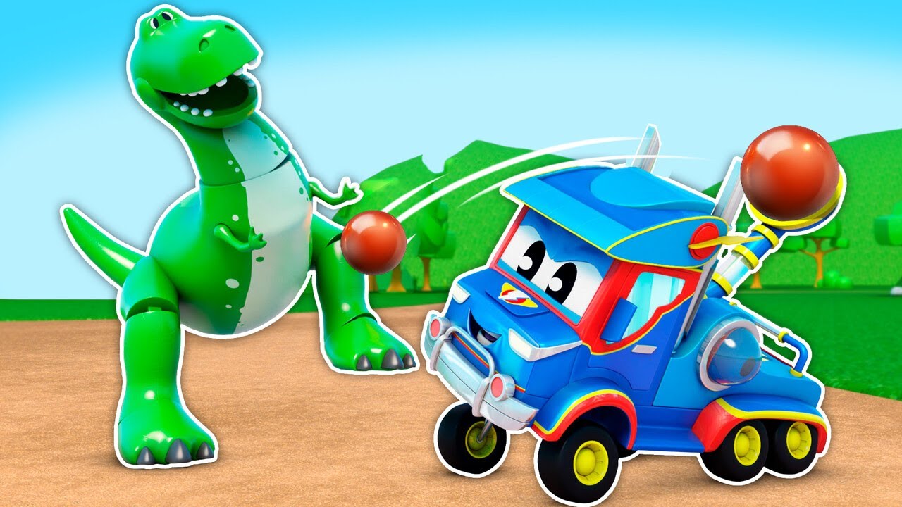 SUPERTRUCK gaat achter een DINOSAURUS aan!