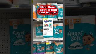 Stock up on paper products at Dollar General. Valid 7/31 & 8/1 #dgdeals #couponing #dollargeneral