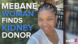 Mebane woman gets new kidney after sharing her story