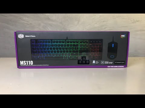 UNBOXING Cooler Master MS110 Mem-chanical switch Keyboard and Mouse