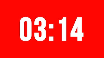 3 Minute 14 Second Timer With Alarm Without Music