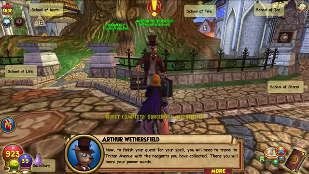 Wizard101 Level 12 Balance Blade Quest YouTube