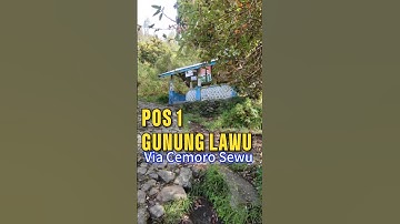 Ada warung di pos 1 gunung lawu via cemoro sewu