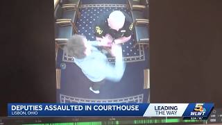 Information Video shows man attacking Ohio deputies after sentencing hearing Update