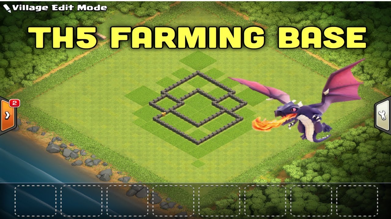 TH5 FARMING BASE - CLASH OF CLANS