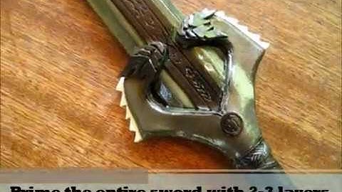 Wonder Woman Sword Cosplay Tutorial Part 1 - EVA foam build