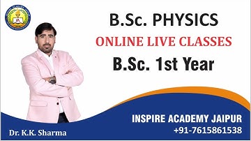 B.Sc. first year l Classical Mechanics I lecture--15 l For all university l kk Sharma
