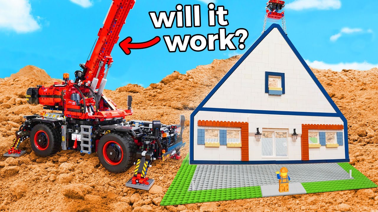 ⁣Can LEGO Technic Sets do REAL Construction?