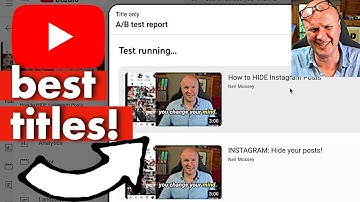 NEW YOUTUBE FEATURE: A/B Title Testing!