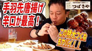 手羽先唐揚げ食べ比べ！自家製の特大つくねと味噌鉄板焼きで名古屋グルメを堪能！【つばさや/名古屋】