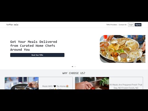 Tiffin Management System Using MERN stack