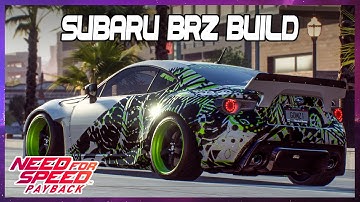 Need for Speed Payback Car customization - Subaru BRZ Vinyl Wrap Build