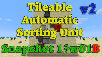 [Showcase + Tutorial] Tileable Automatic Sorting Unit v2 [13w01B]