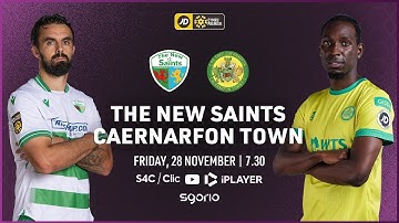 LIVE FOOTBALL: The New Saints v Caernarfon Town | JD Cymru Premier | English Commentary