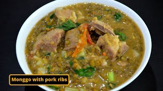 Monggo with pork ribs
