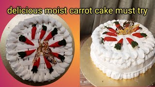 carrot cake recipe/soft & moist -- Baking A Dream/bake a cake with ayesha