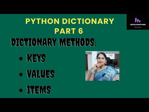 37. Python Dictionary - Part6 - Metods