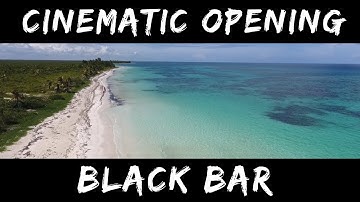Cinematic black bars opening | Hitfilm express tutorial