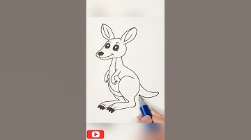 How to Draw a Kangaroo 🦘🎨