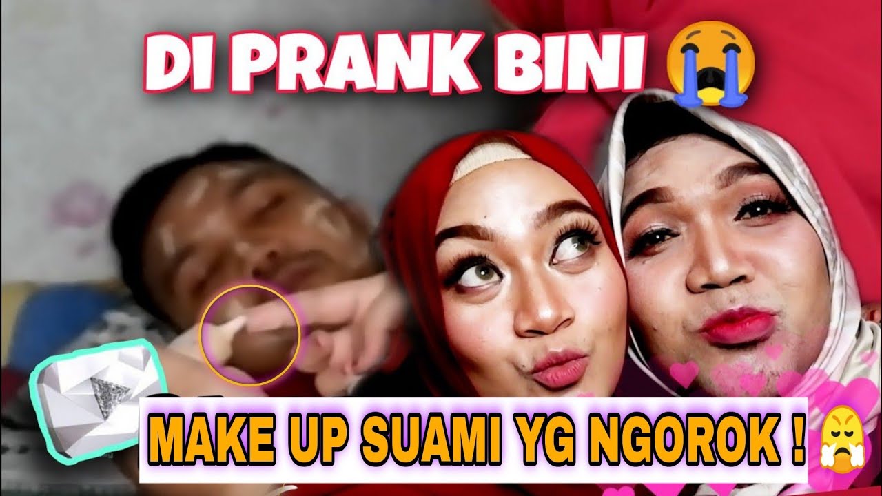 PRANK SUAMI‼️MAKE UP SAAT TIDUR-SIAP MANGKAL CARI ORDERAN  