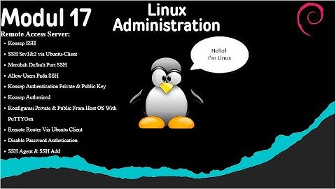 Remote Access Server in Debian & Ubuntu🙌🙌 - Administrasi System Jaringan