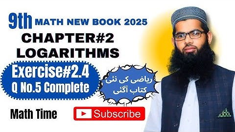 Class 9th New Math |Exercise 2.4 Q No.5 | Chapter2 Logarithms |Find Value of x using Logarithm Table