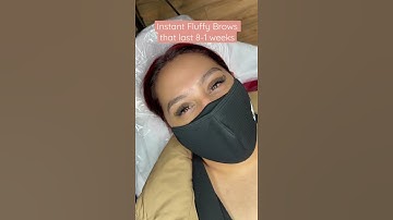 Instant Fluffy Brows that lasts 8-10 weeks #brows #eyebrow #eyebrows #beautyroutine #beautyhacks