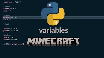 Learn Python Variables In Minecraft Terms