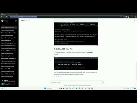 python object to