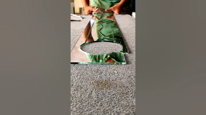😯😯👍Glass Cutting New Technique Unlock🔓 #shorts #ytshorts