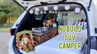 🚘🚙 No Build SUV Camper Conversion | 2020 HYUNDAI SANTA FE Camping Setup