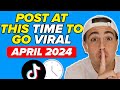 The best time to post on tiktok to go viral fast 2024 best posting time for tiktok