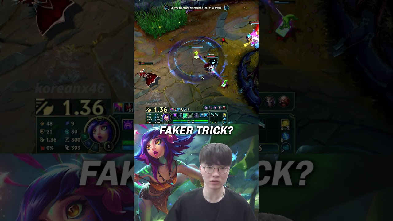 T1 FAKER shows Neeko TRICK 💡