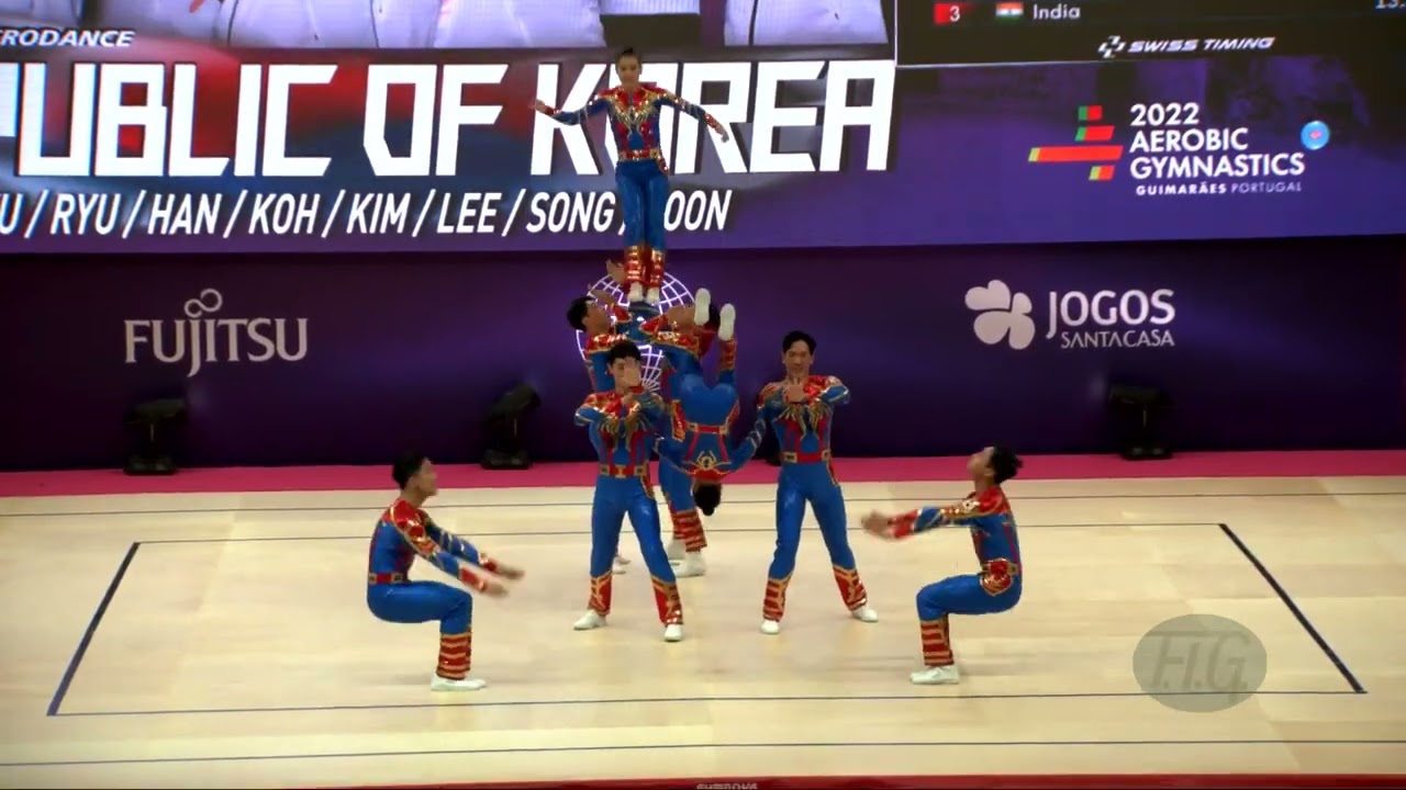 Republic of Korea (KOR) - 2022 Aerobic Worlds, Guimaraes (POR) - Aerobic Dance Qualifications