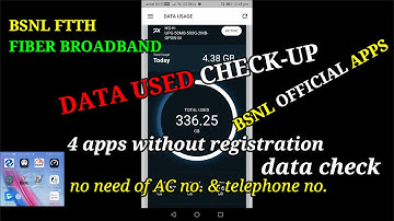 BSNL FTTH DATA USED CHECK-UP| HOW TO CHECK HOW MUCH OF DATA WE USED IN BSNL FTTH| DATA CHECK-UP APPS