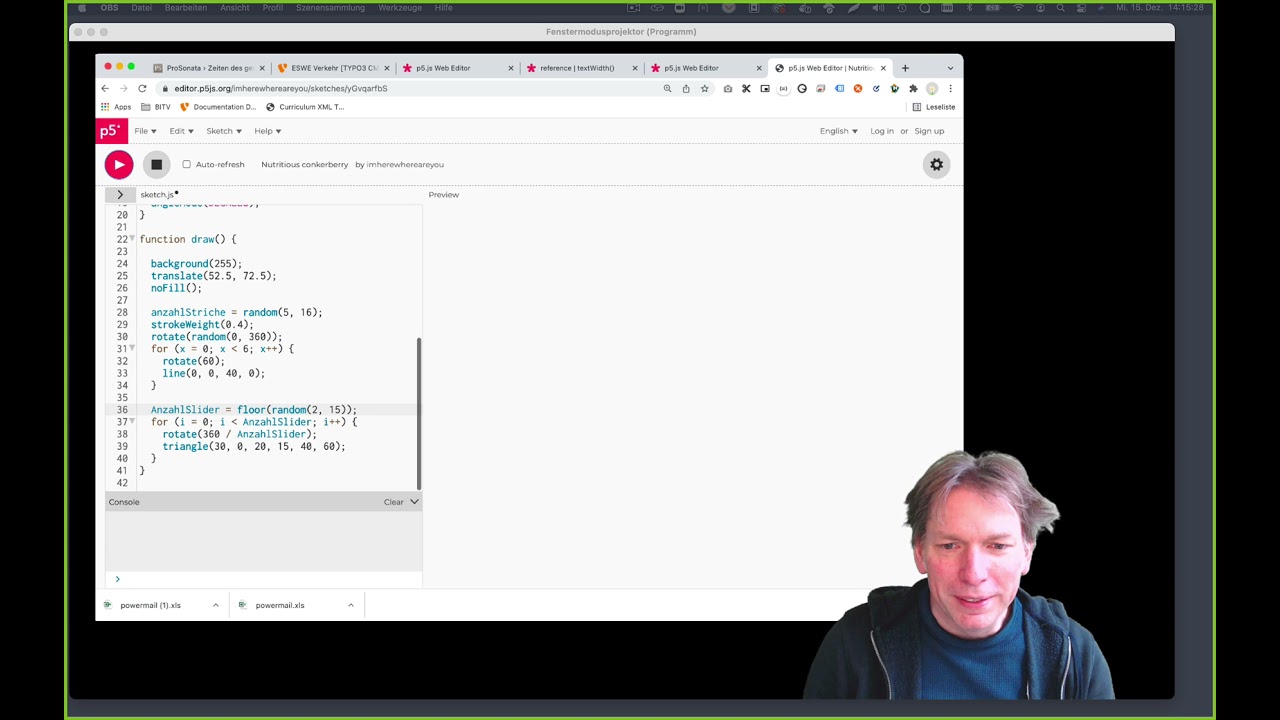 p5js WS21/22 - Generatives Gedicht - "Dada"-Style