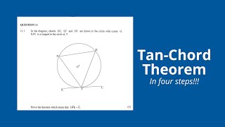 Prove Tan-Chord Theorem Grade 12 Mathematics November 2021 (Circle Theorems)