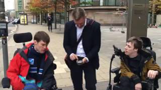Smartphone-activated Pedestrian Crossing Test by Andrew and Chris