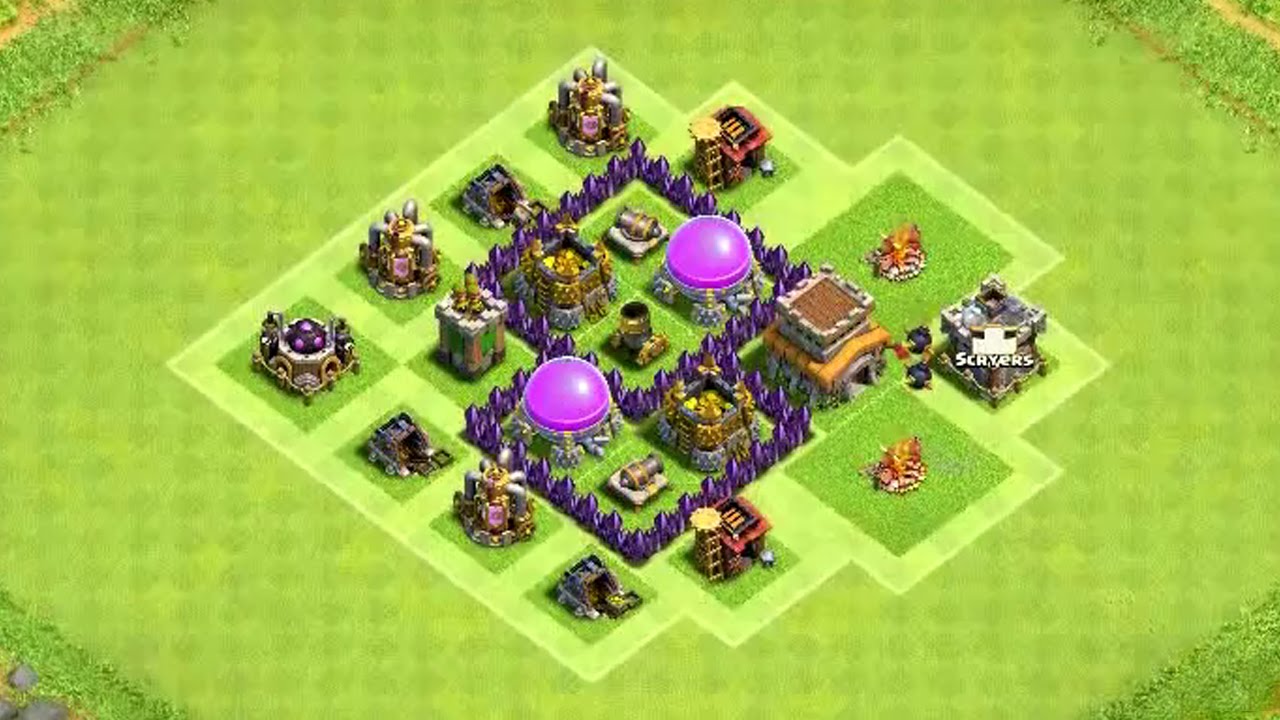 Clash of Clans - Town Hall 3 Farming Base - Speed Build