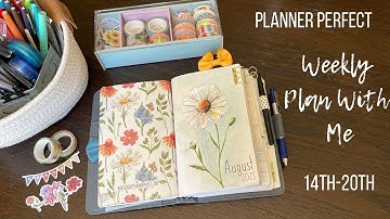 Weekly Plan With Me | Planner Perfect | Wide Traveler’s Notebook | Cocoa Daisy Deco