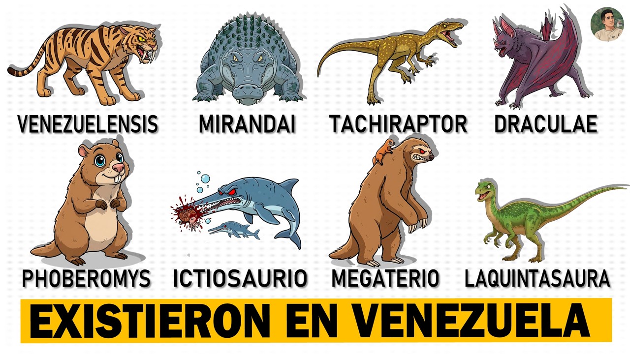 Animales PREHISTORICOS que EXISTIERON en Venezuela ¿Cómo eran? Desde Dinosaurios hasta mounstruos