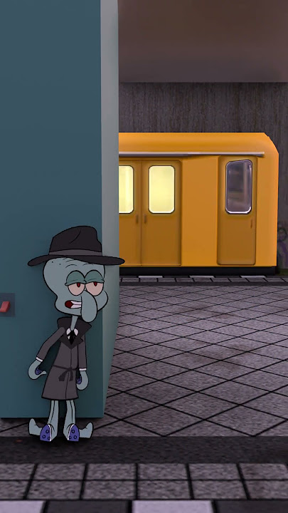 SpongeBob mencium Sandy, menjadi Zoonomaly di Stasiun Kereta Api | Sleep Well Hantu Horror Ghost