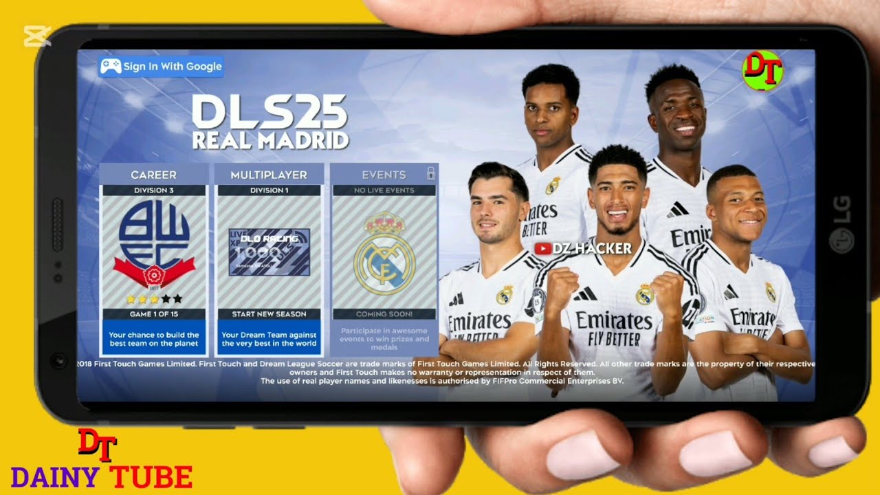 DREAM LEAGUE SOCCER 2025 MOD REAL MADRID (APK+OBB+DATA) - YouTube