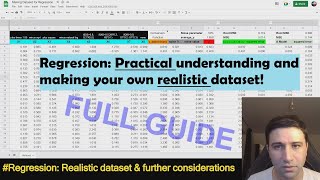 Regression: Practical understanding and making your own realistic dataset