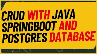 CRUD Spring Boot + PostgreSQL | Complete Guide: Entity, Repository, Service, Controller, Model