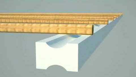 Reinforced concrete column animation 3d.